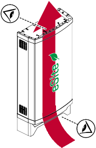 Figure 7.1. Airways for ambient air flow through the eSite x10.